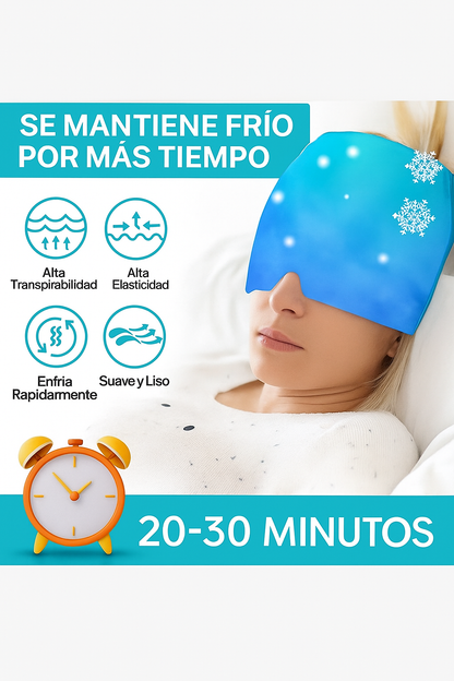 Gorro Gel para Dolor de Cabeza y Migraña - Frio/Caliente