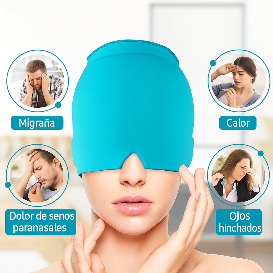 Gorro Gel para Dolor de Cabeza y Migraña - Frio/Caliente